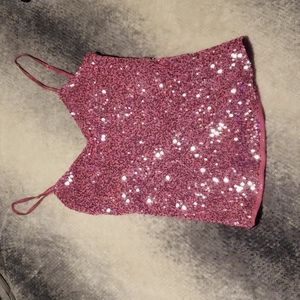 Sequin tank top
